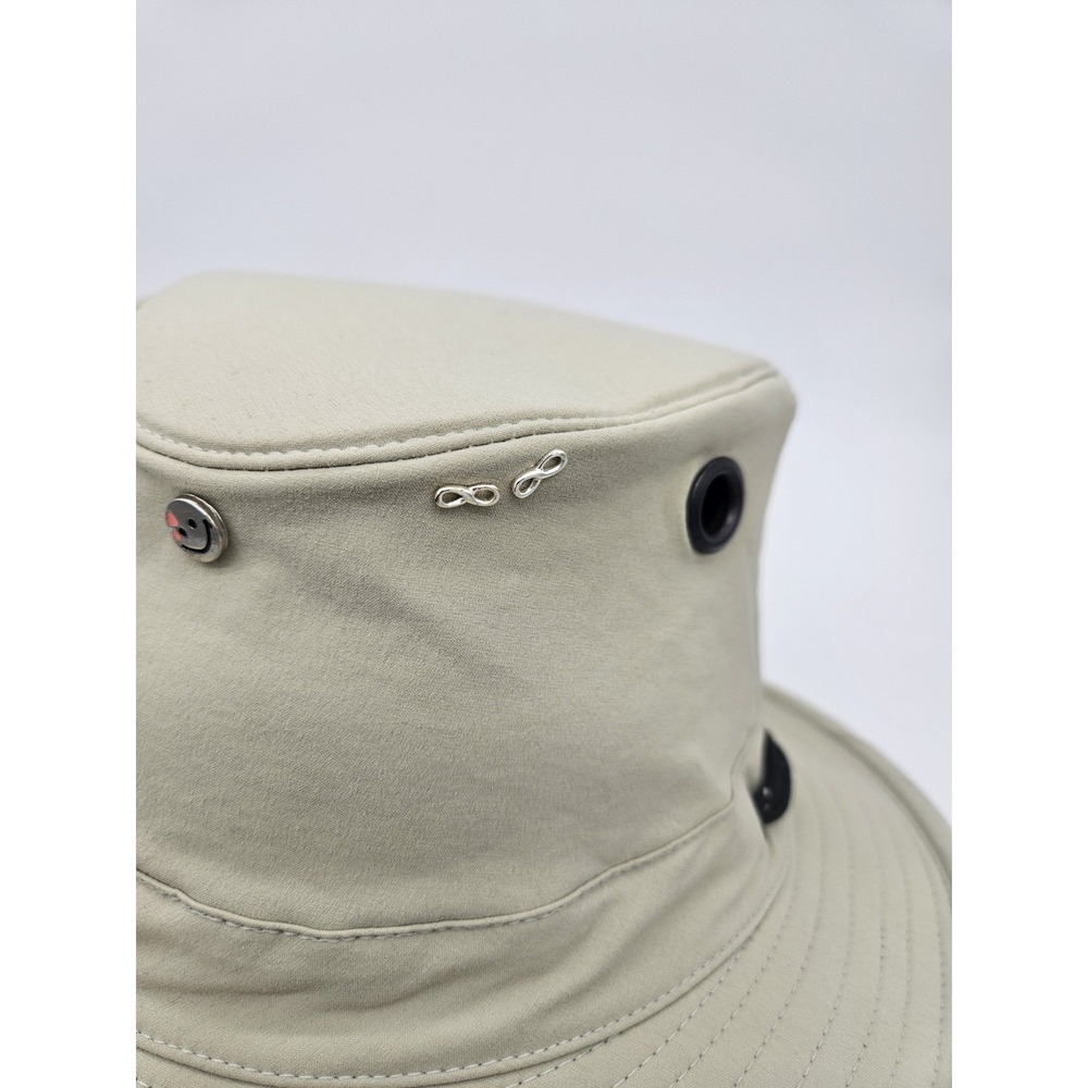 The Tilley Ladies Endurable Bucket Hat Size 7.25 (22.75") Khaki - Embellished - Picture 5 of 16